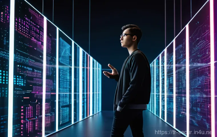 정보보안학 보안 시스템 구현 - **Prompt 1: The Evolving Face of Cyber Threats**
    A highly detailed, cinematic wide shot depictin...